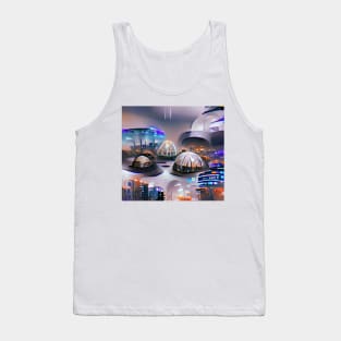 Futuristic Dome City Tank Top